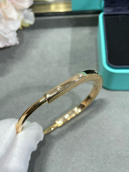 [Reverie Jewels]LOCK BRACELET 8 DIAMOND