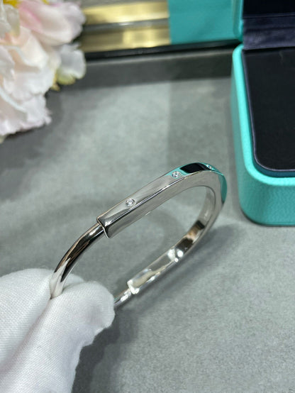 [Reverie Jewels]LOCK BRACELET 8 DIAMOND