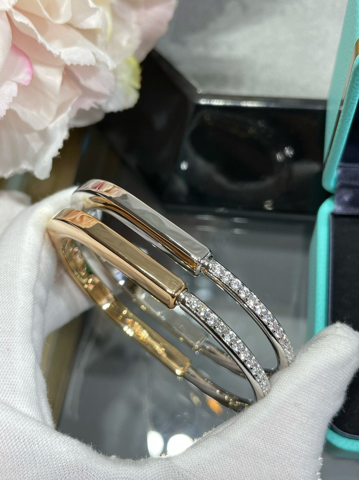 [Reverie Jewels]LOCK BRACELET DIAMOND