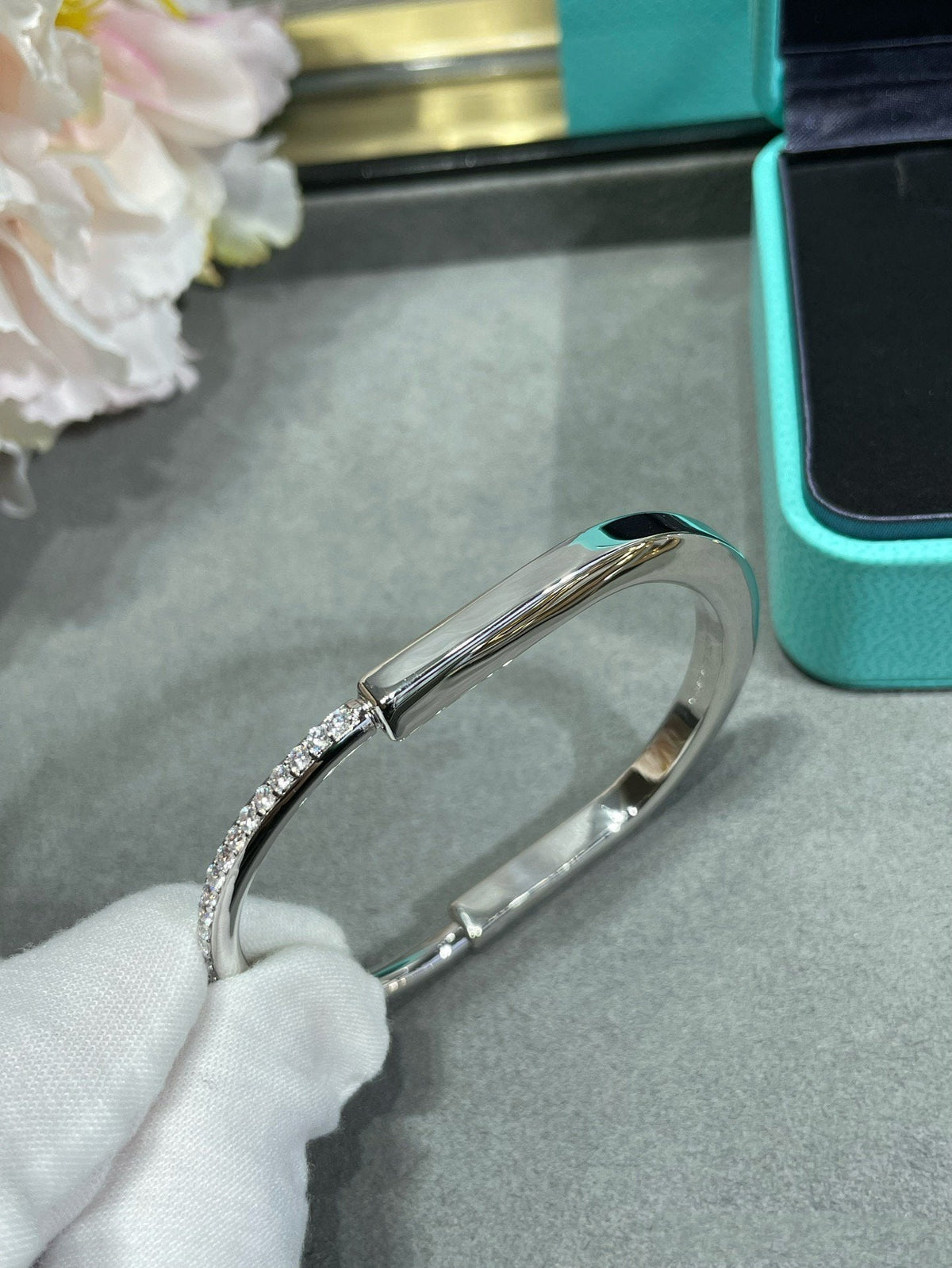 [Reverie Jewels]LOCK BRACELET DIAMOND