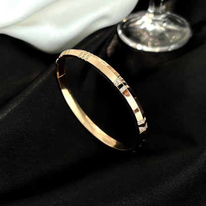 [Reverie Jewels]ATLAS BRACELET 6MM DIAMOND PINK GOLD