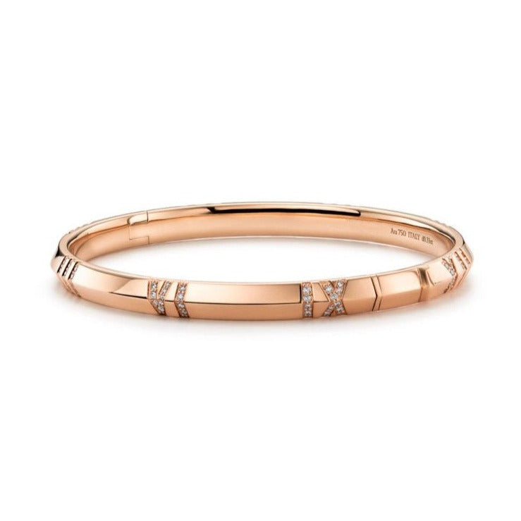 [Reverie Jewels]ATLAS BRACELET 6MM DIAMOND PINK GOLD