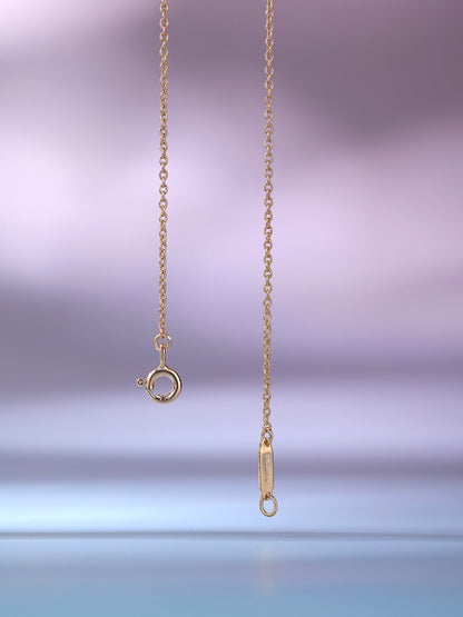 [Reverie Jewels]BIG SMILE PEDANT PINK DIAMOND NECKLACE