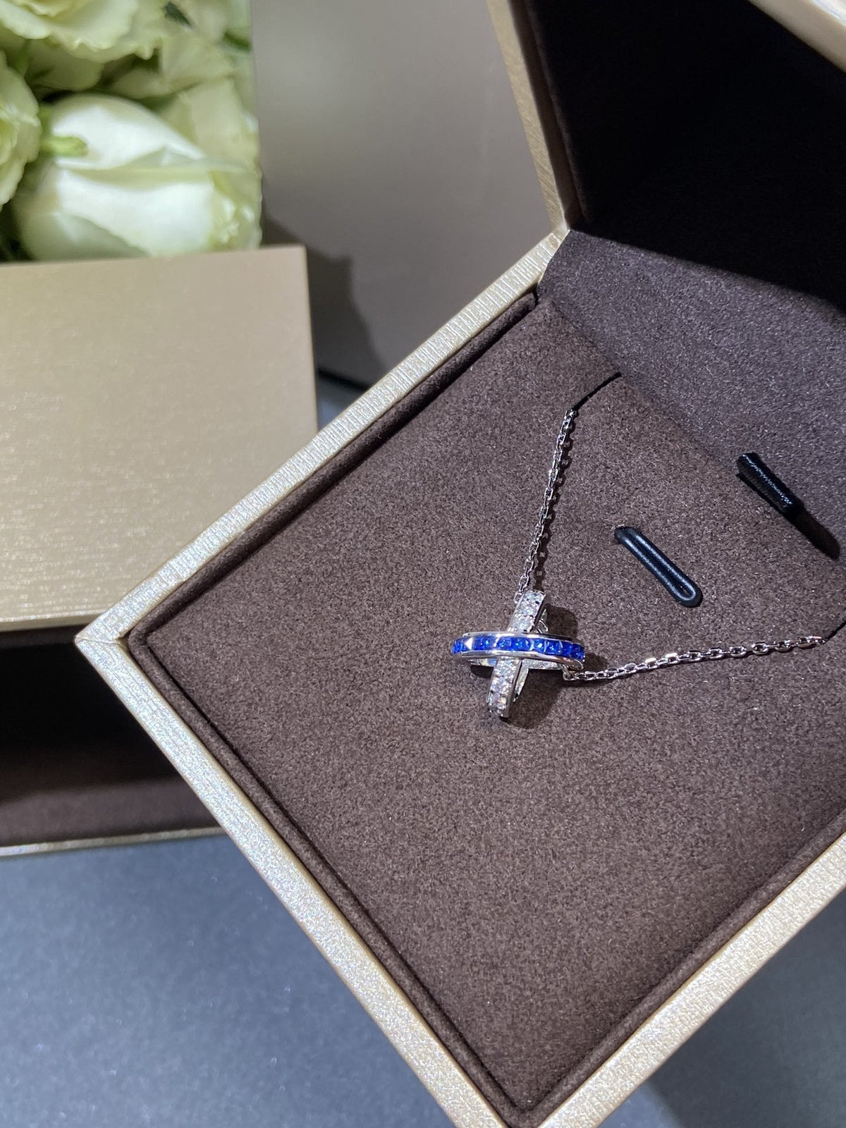 [⭐Reverie Jewels]LIENS DIAMOND SILVER NECKLACE