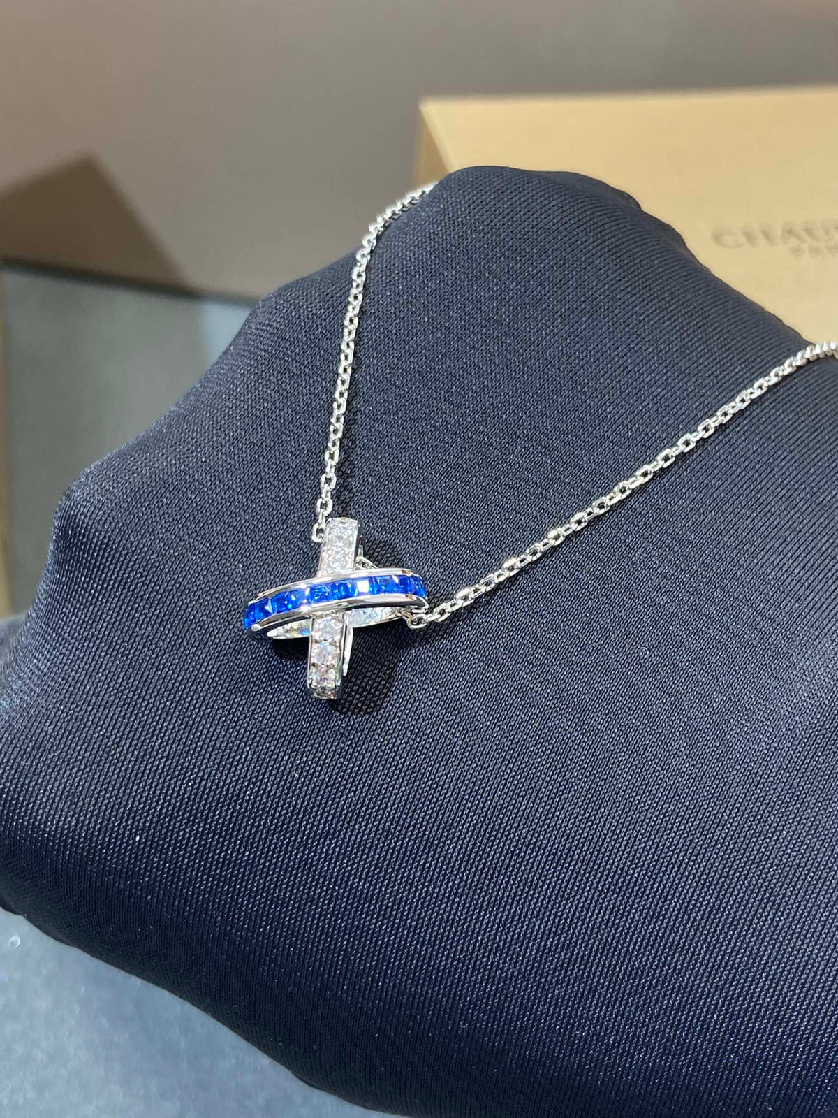 [⭐Reverie Jewels]LIENS DIAMOND SILVER NECKLACE