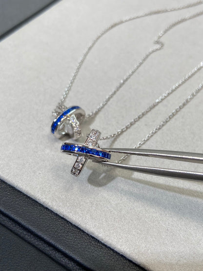 [⭐Reverie Jewels]LIENS DIAMOND SILVER NECKLACE