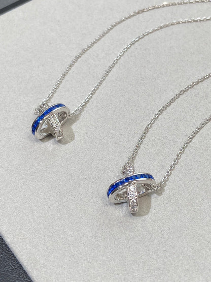 [⭐Reverie Jewels]LIENS DIAMOND SILVER NECKLACE