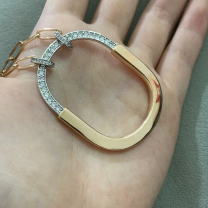 [Reverie Jewels]LOCK DIAMOND NECKLACE