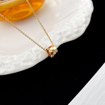 [⭐Reverie Jewels]BEE MINI PEDANT DIAMOND NECKLACE