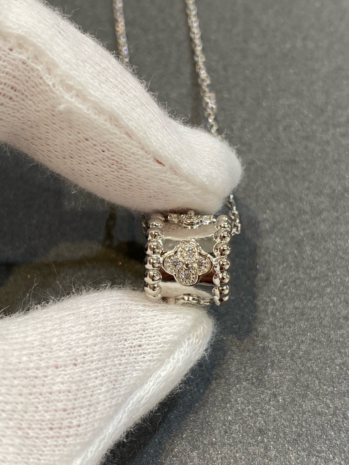 [⭐Reverie Jewels]PERLEE PEDANT SIVLER DIAMOND NECKLACE