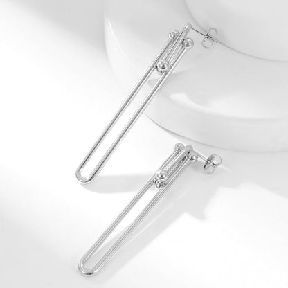 [Reverie Jewels]HARDWEAR LONG DROP EARRINGS
