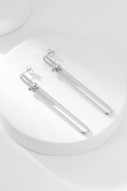 [Reverie Jewels]HARDWEAR LONG DROP EARRINGS