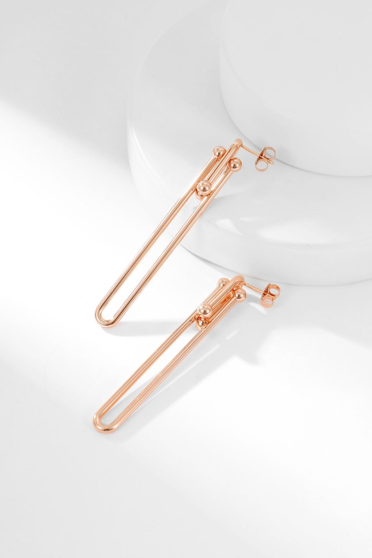[Reverie Jewels]HARDWEAR LONG DROP EARRINGS