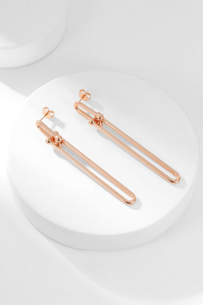 [Reverie Jewels]HARDWEAR LONG DROP EARRINGS