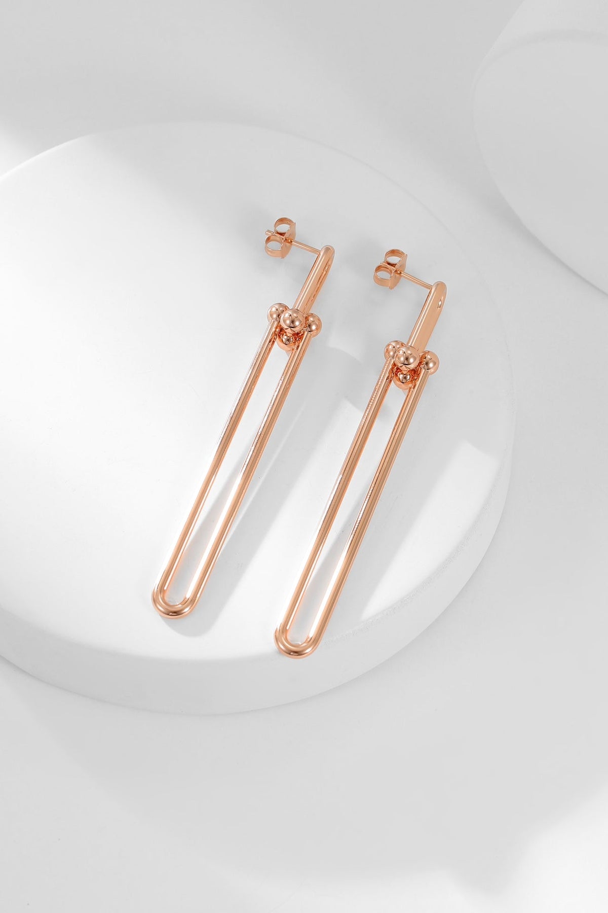 [Reverie Jewels]HARDWEAR LONG DROP EARRINGS