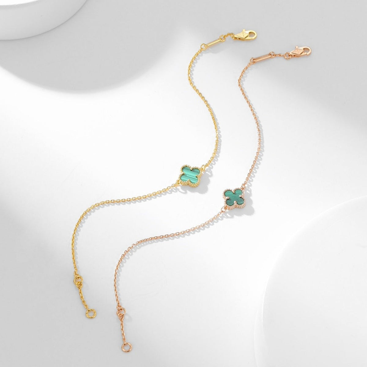 [⭐Reverie Jewels]CLOVER BRACELET MALACHITE 1 MOTIF