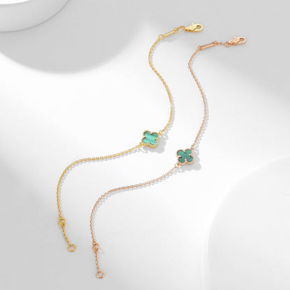 [⭐Reverie Jewels]CLOVER BRACELET MALACHITE 1 MOTIF