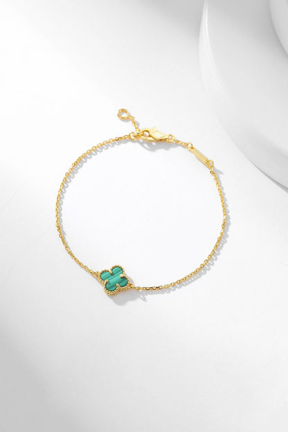 [⭐Reverie Jewels]CLOVER BRACELET MALACHITE 1 MOTIF
