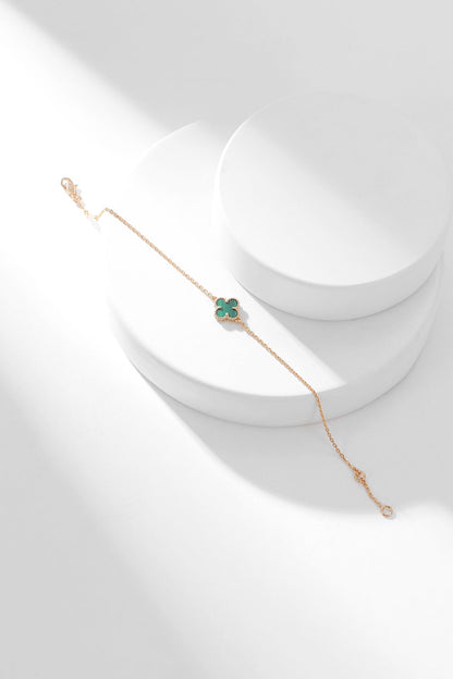 [⭐Reverie Jewels]CLOVER BRACELET MALACHITE 1 MOTIF