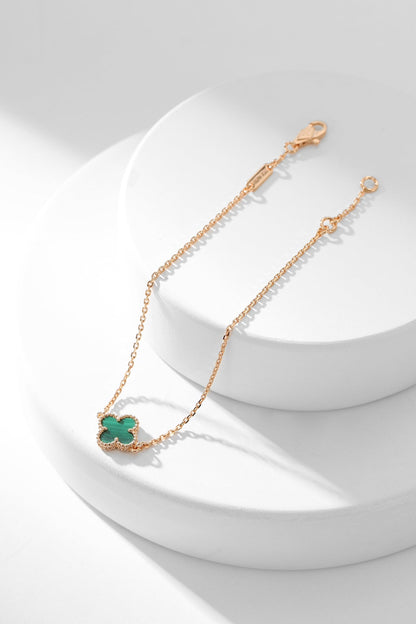 [⭐Reverie Jewels]CLOVER BRACELET MALACHITE 1 MOTIF