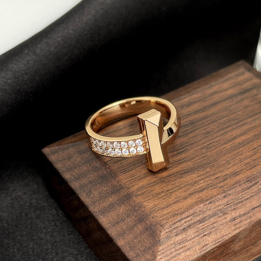 [Reverie Jewels]T WIDE DIAMOND RING
