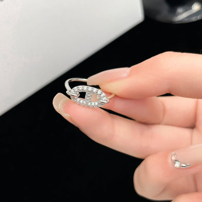 [⭐Reverie Jewels]RONDE SMALL SILVER DIAMOND RING