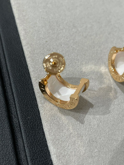 [⭐Reverie Jewels]ZERO 1 PINK GOLD CERAMIC EARRINGS