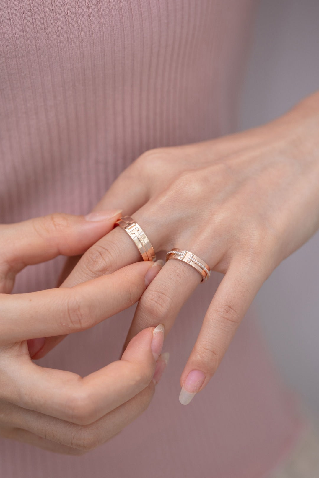 [Reverie Jewels]T PINK GOLD RING