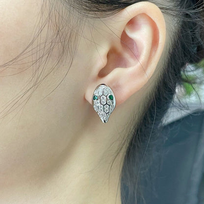 [⭐Reverie Jewels]SERPENT DIAMOND STUD EARRINGS