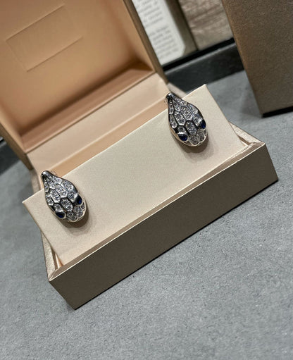 [⭐Reverie Jewels]SERPENT DIAMOND STUD EARRINGS