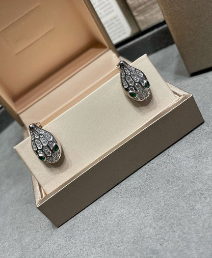 [⭐Reverie Jewels]SERPENT DIAMOND STUD EARRINGS