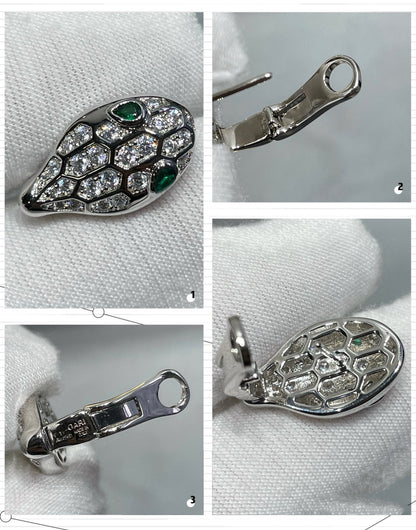 [⭐Reverie Jewels]SERPENT DIAMOND STUD EARRINGS