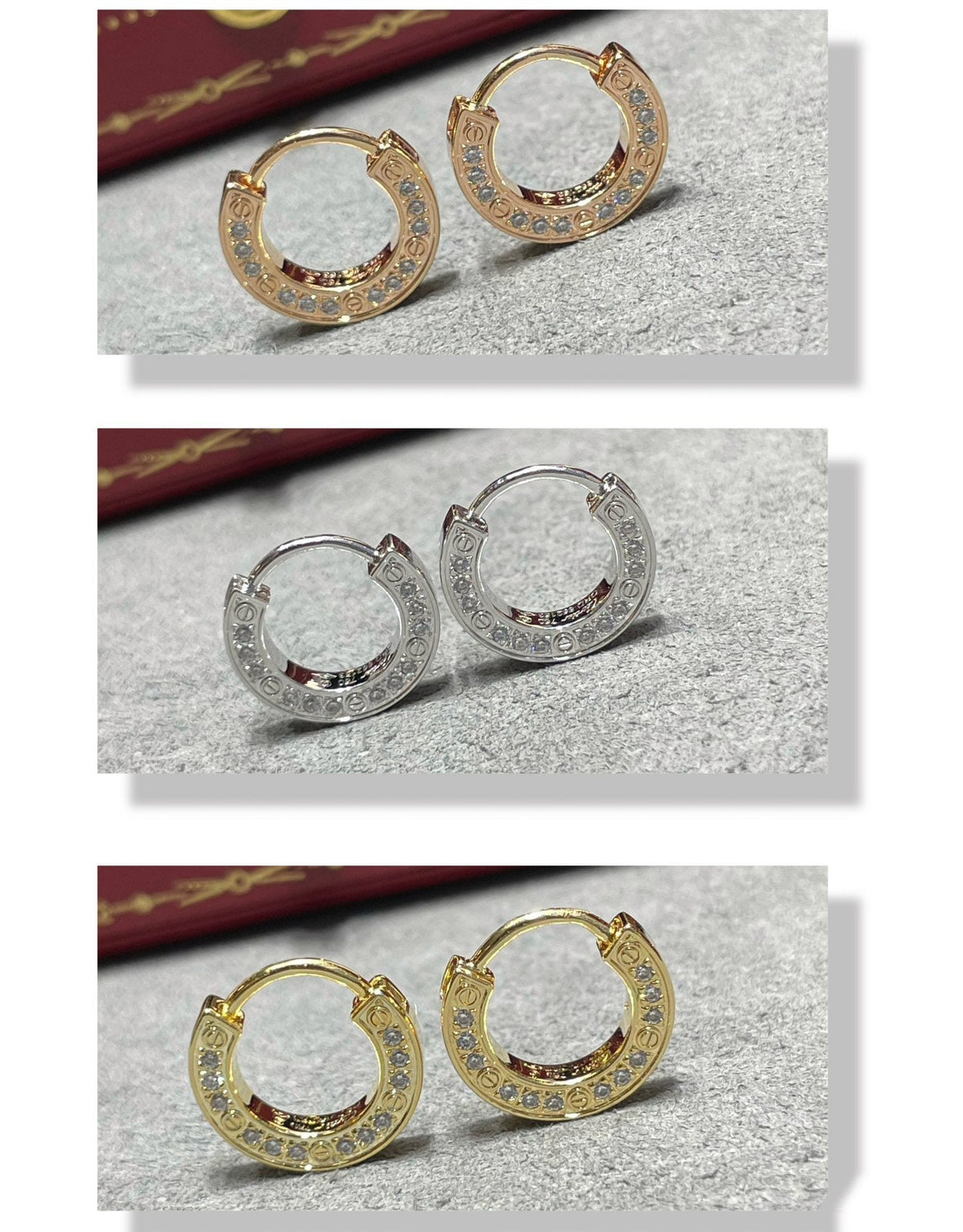 [⭐Reverie Jewels]LOVE DIAMOND EARRINGS