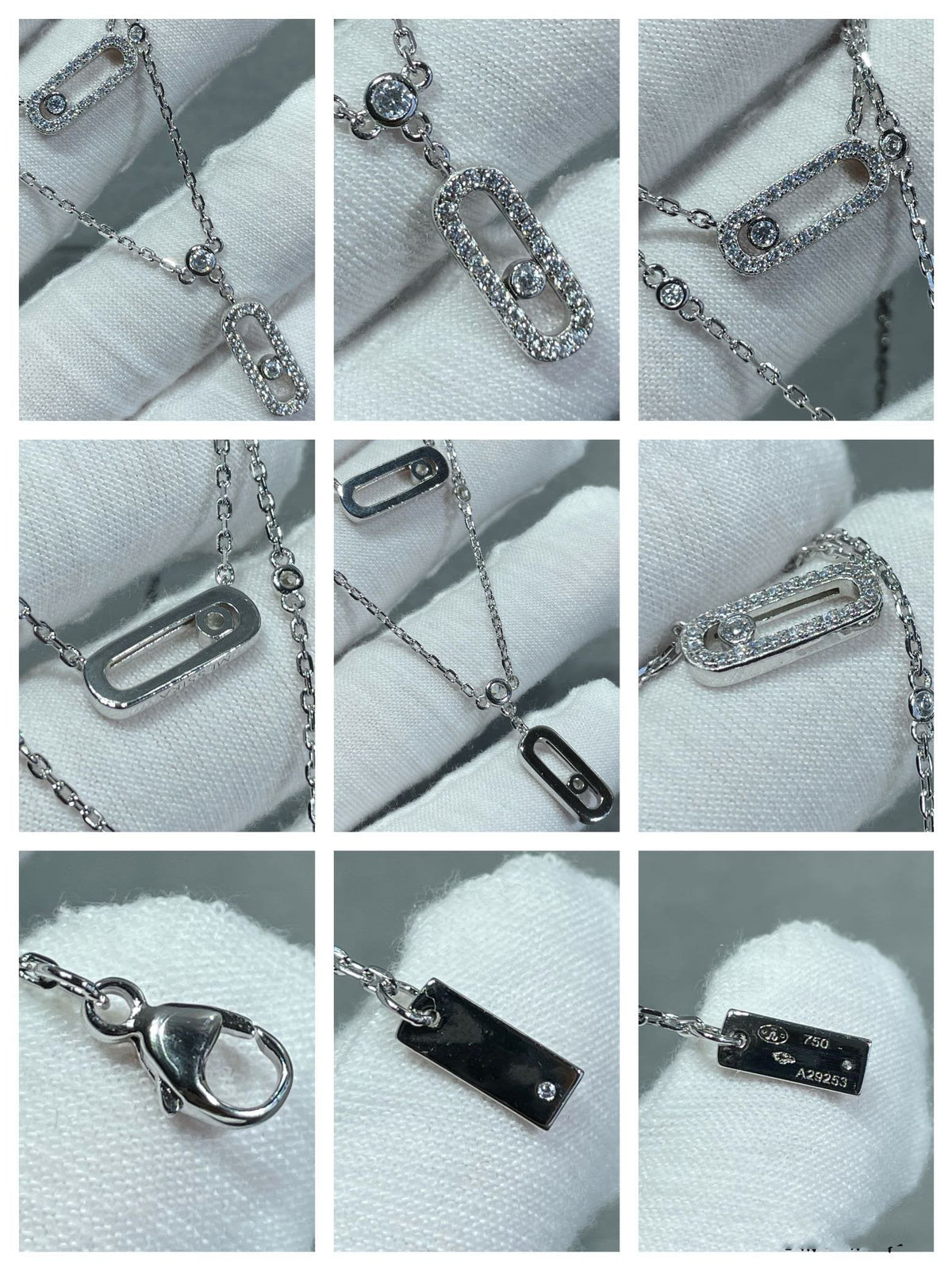 [⭐Reverie Jewels]MOVE 2 ROW DIAMOND NECKLACE