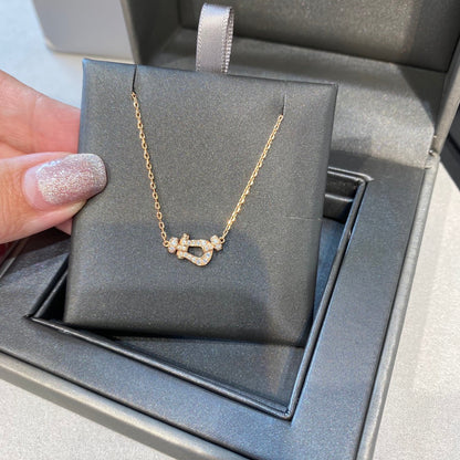 [⭐Reverie Jewels]FORCE 10 DIAMOND PINK GOLD NECKLACE MINI MODEL