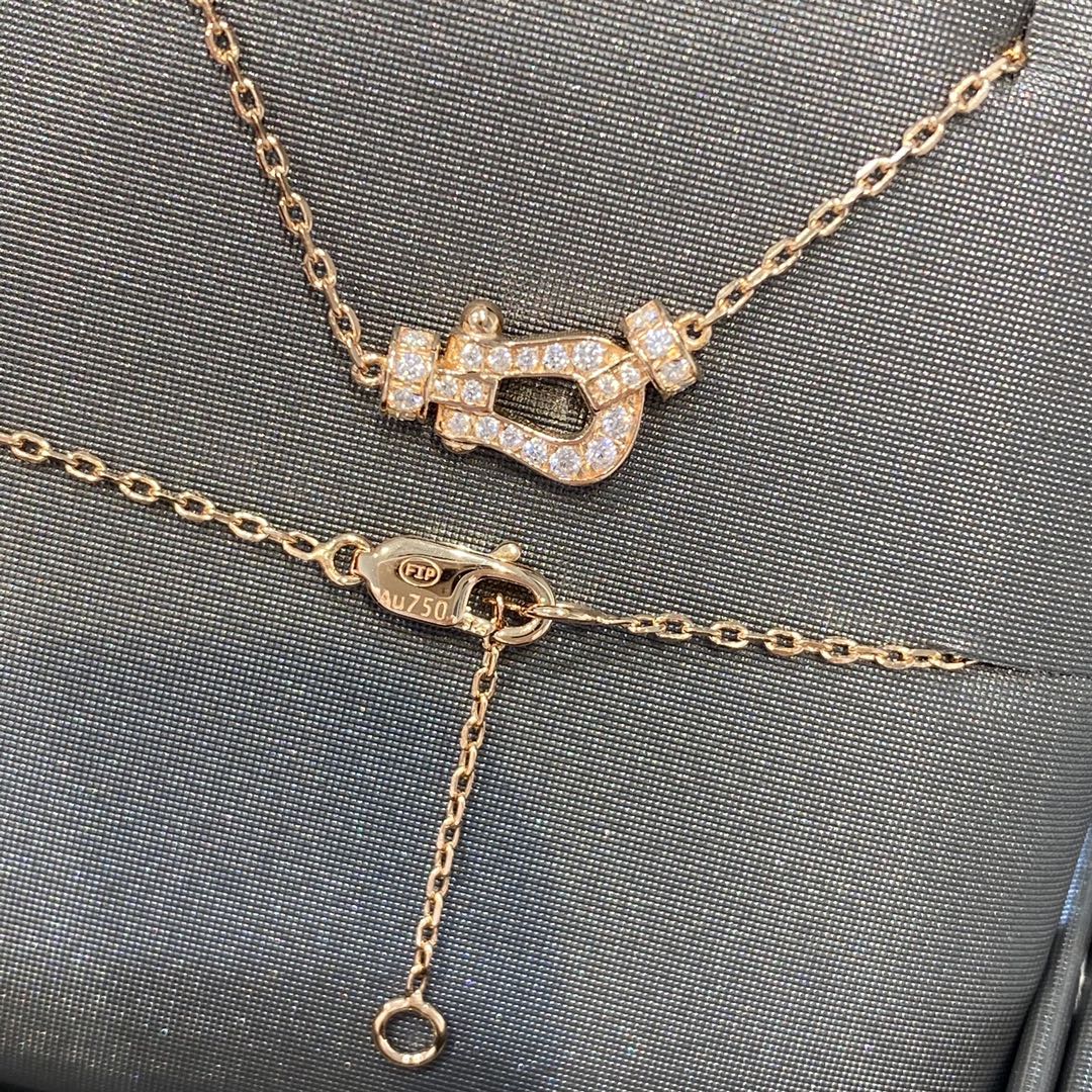 [⭐Reverie Jewels]FORCE 10 DIAMOND PINK GOLD NECKLACE MINI MODEL