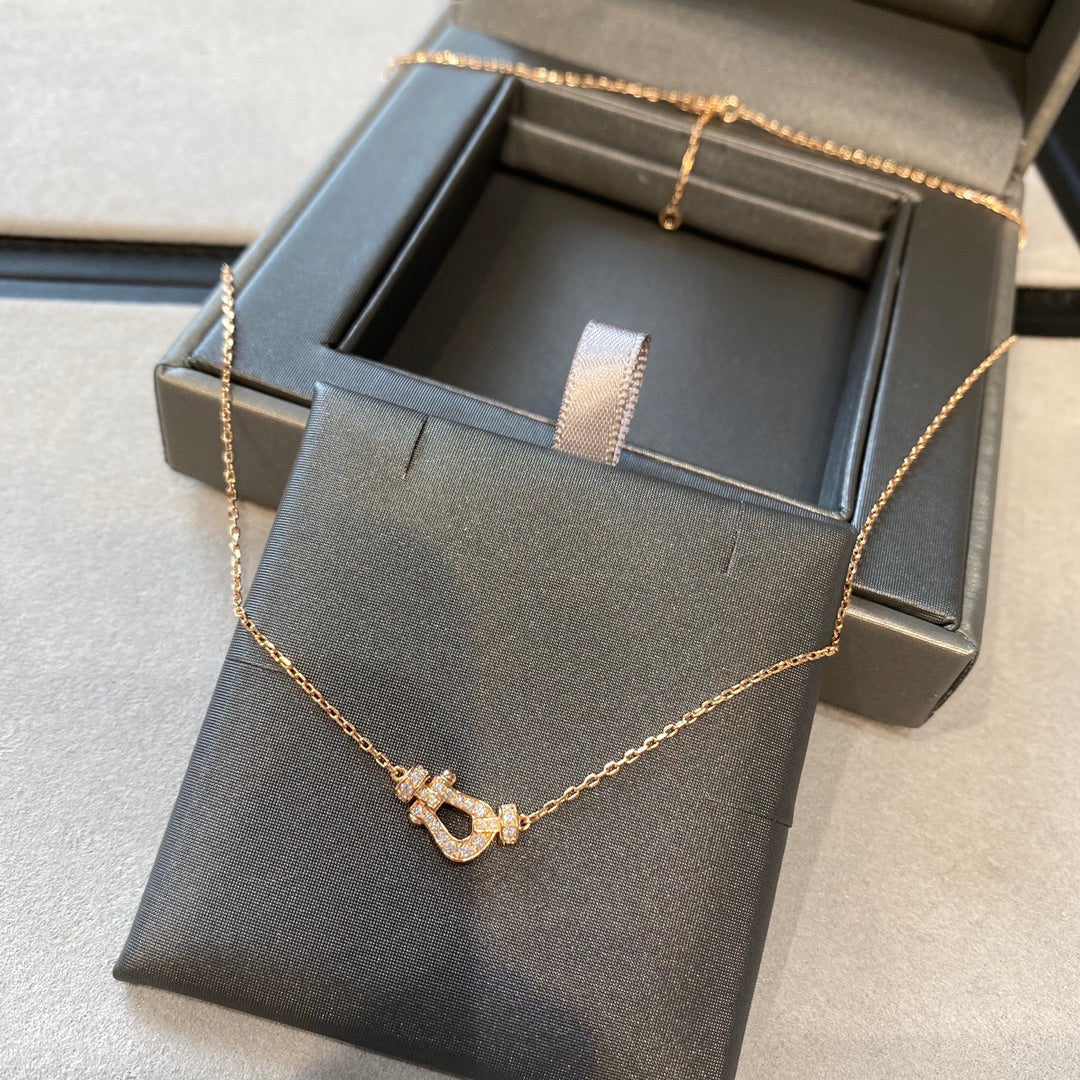 [⭐Reverie Jewels]FORCE 10 DIAMOND PINK GOLD NECKLACE MINI MODEL
