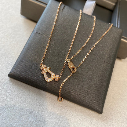 [⭐Reverie Jewels]FORCE 10 DIAMOND PINK GOLD NECKLACE MINI MODEL