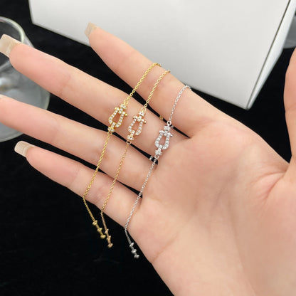 [⭐Reverie Jewels]FORCE 10 FULL DIAMOND BUCKLE CHAIN LINK MINI MODEL