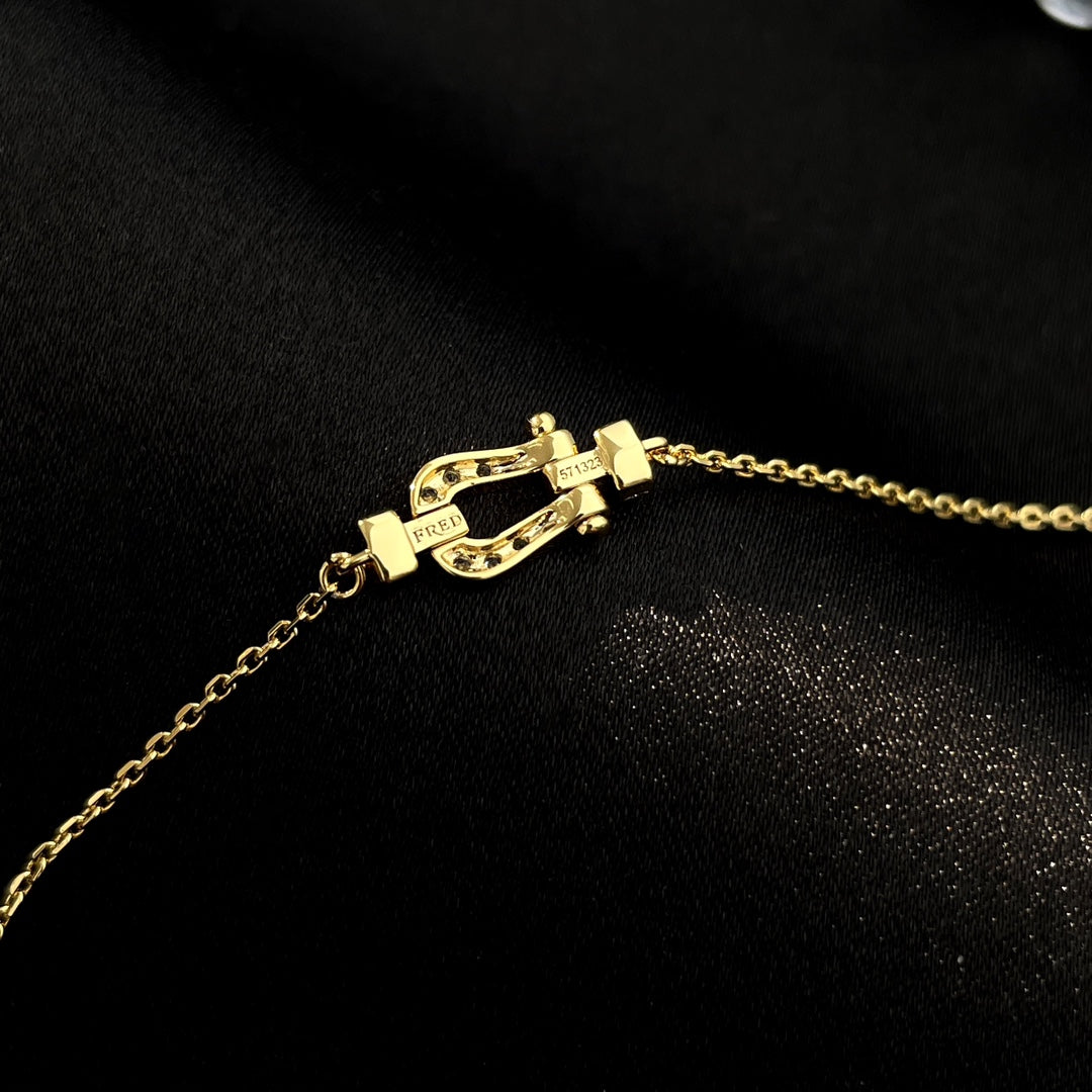 [⭐Reverie Jewels]FORCE 10 FULL DIAMOND BUCKLE CHAIN LINK MINI MODEL
