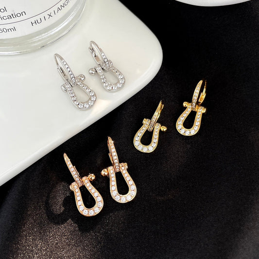 [⭐Reverie Jewels]FORCE 10 FULL DIAMOND DROP EARRINGS MEDIUM MODEL