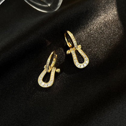 [⭐Reverie Jewels]FORCE 10 FULL DIAMOND DROP EARRINGS MEDIUM MODEL
