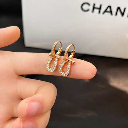 [⭐Reverie Jewels]FORCE 10 FULL DIAMOND DROP EARRINGS MEDIUM MODEL