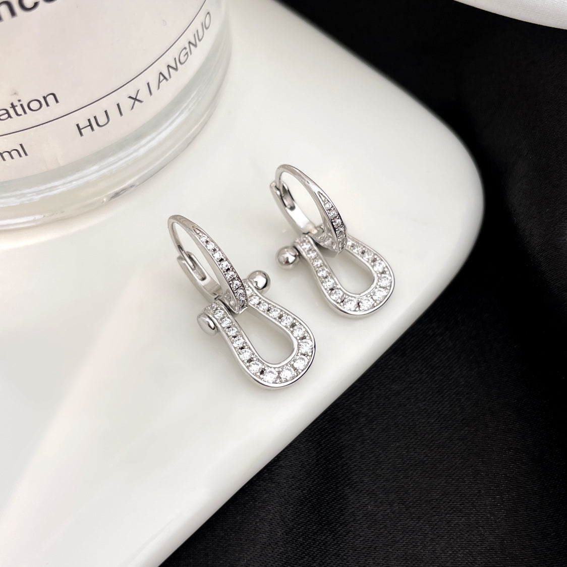 [⭐Reverie Jewels]FORCE 10 FULL DIAMOND DROP EARRINGS MEDIUM MODEL