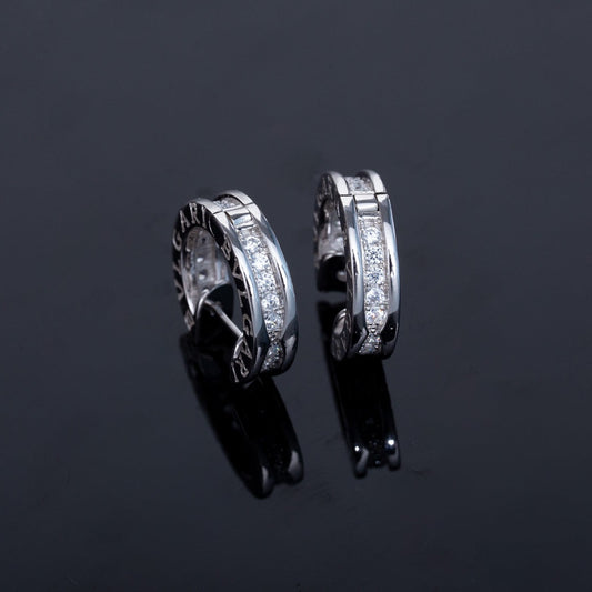 [⭐Reverie Jewels]ZERO 1 MINI SILVER DIAMOND EARRINGS