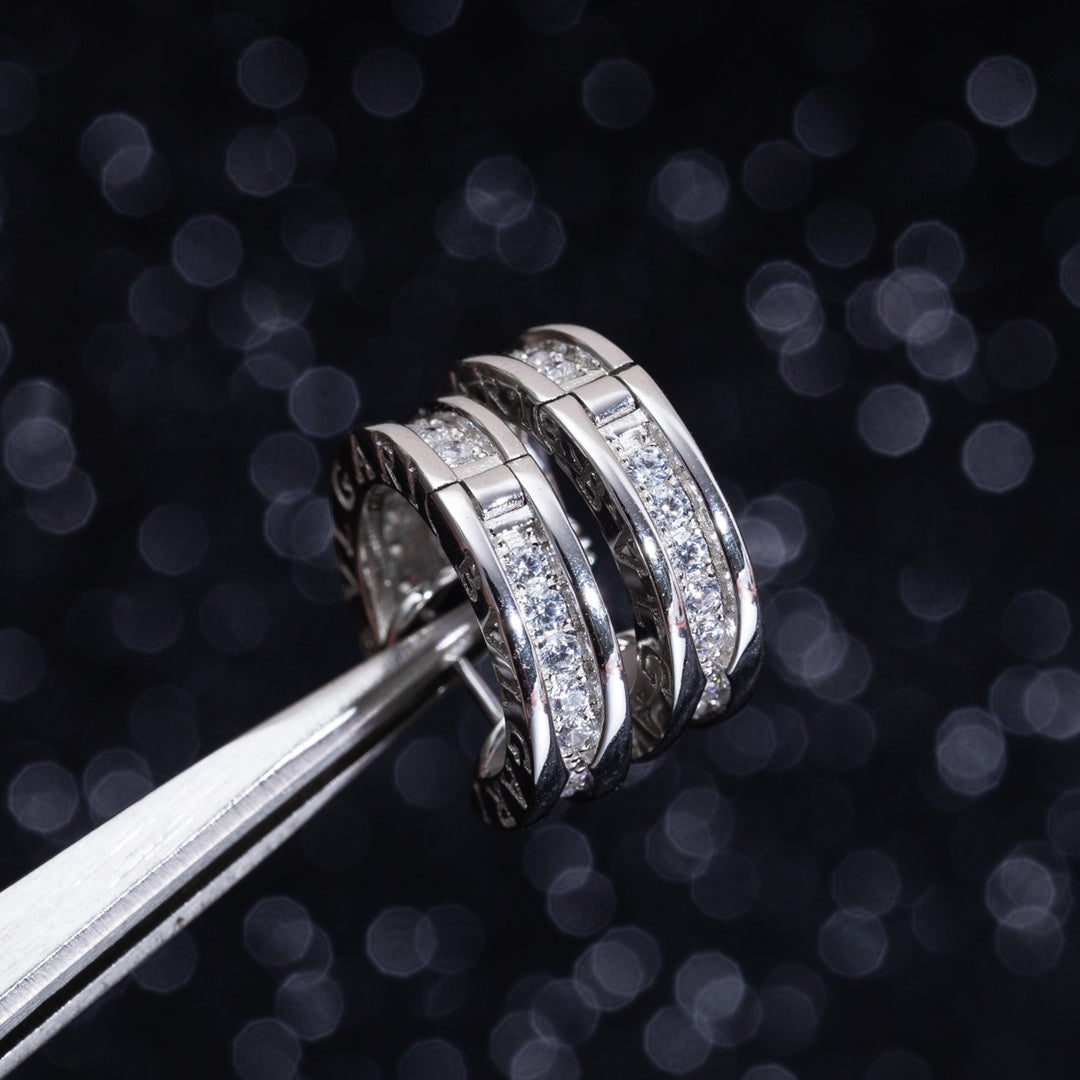 [⭐Reverie Jewels]ZERO 1 MINI SILVER DIAMOND EARRINGS