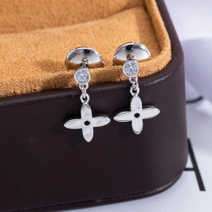 [⭐Reverie Jewels]VIDYLLE SILVER DIAMOND MINI DROP EARRINGS