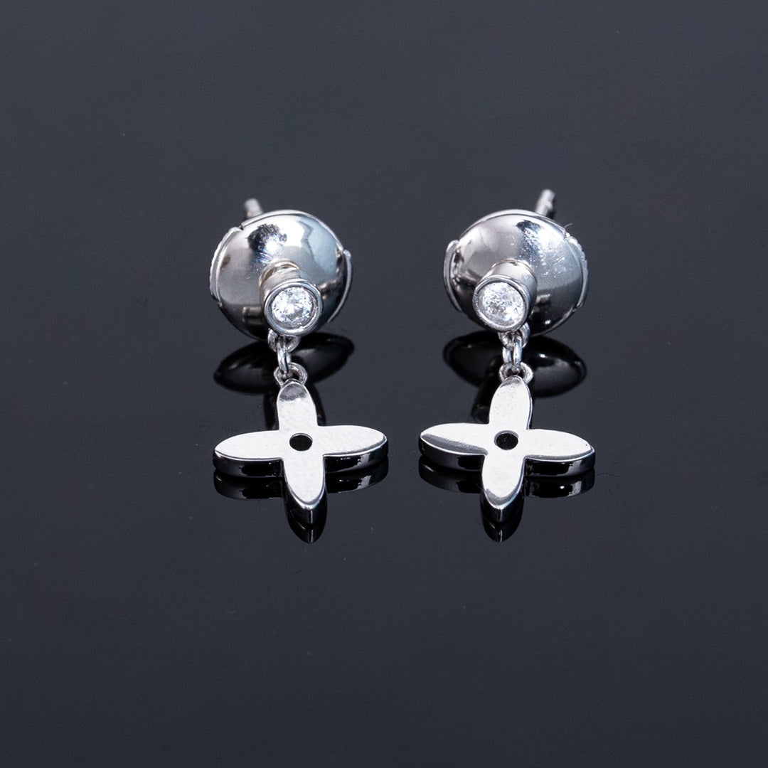 [⭐Reverie Jewels]VIDYLLE SILVER DIAMOND MINI DROP EARRINGS