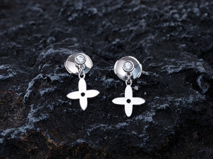 [⭐Reverie Jewels]VIDYLLE SILVER DIAMOND MINI DROP EARRINGS
