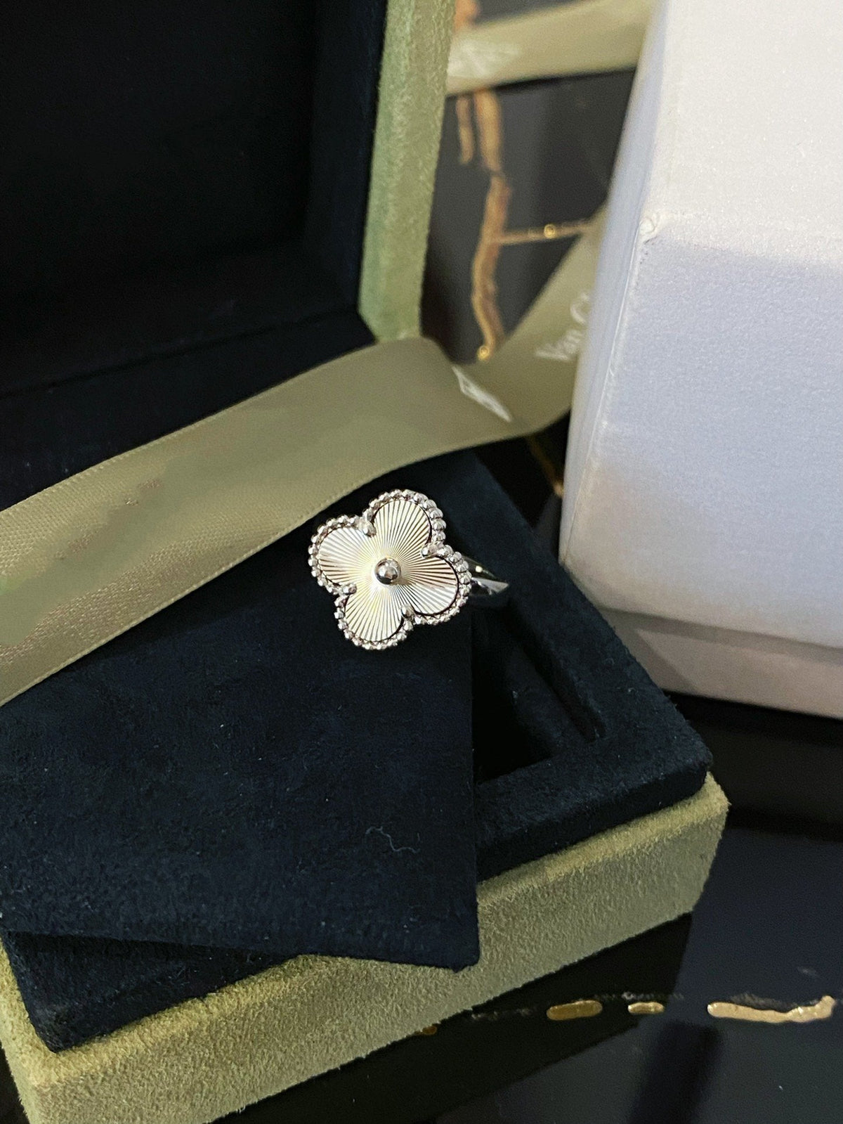 [⭐Reverie Jewels]CLOVER SILVER RING